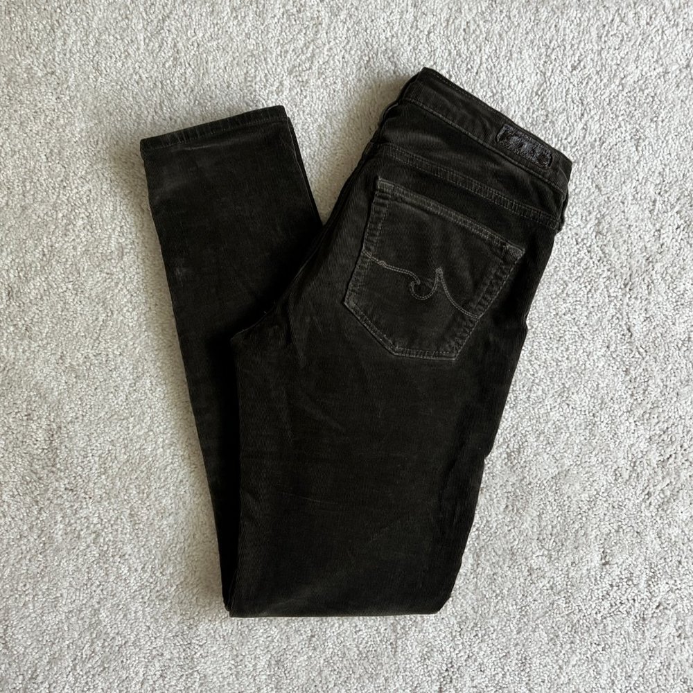 AG Adriano Goldschmied The Moto Stevie Ankle Zipper Slim Straight Corduroy - Picture 5 of 8